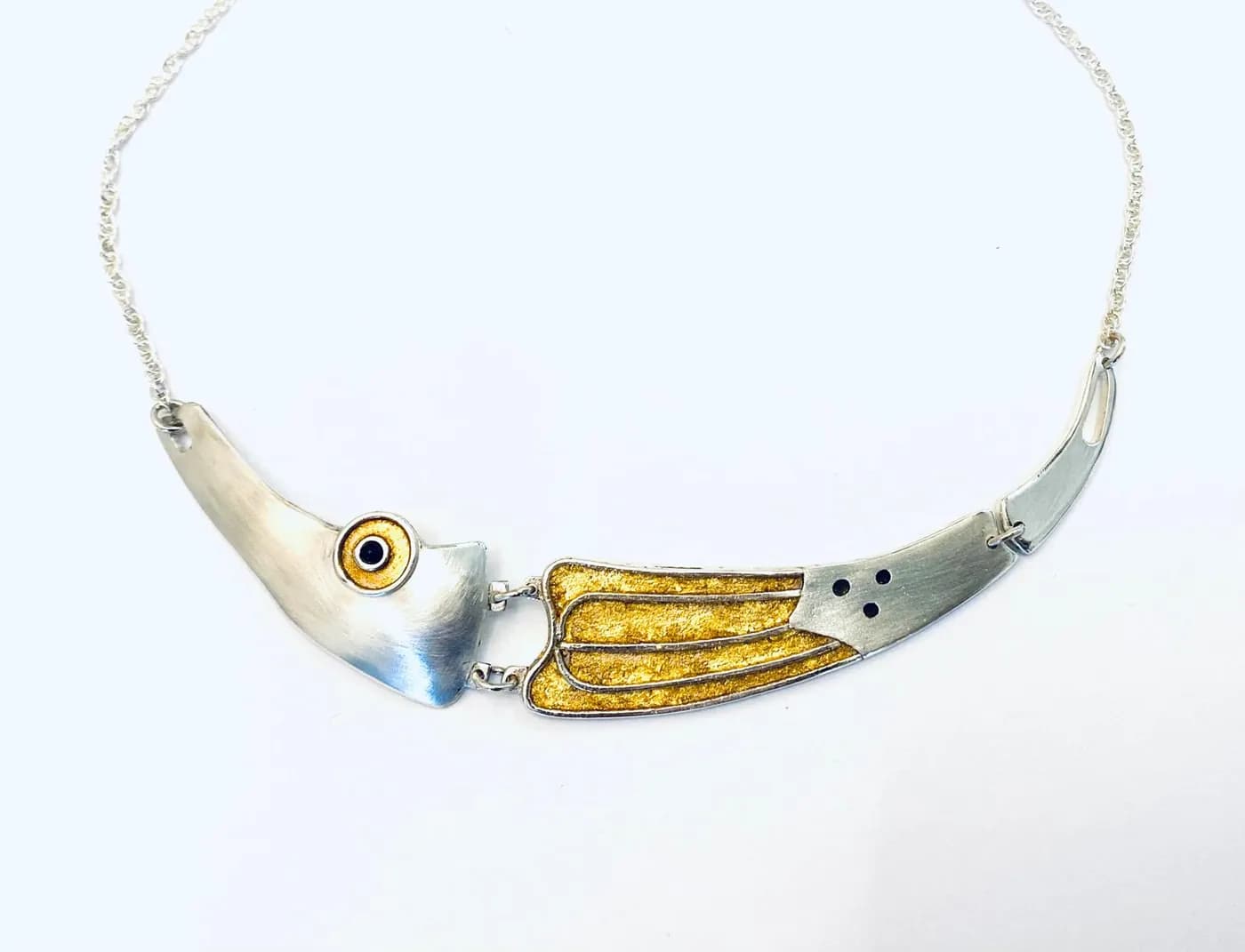 Halssnoer in zilver en goud
