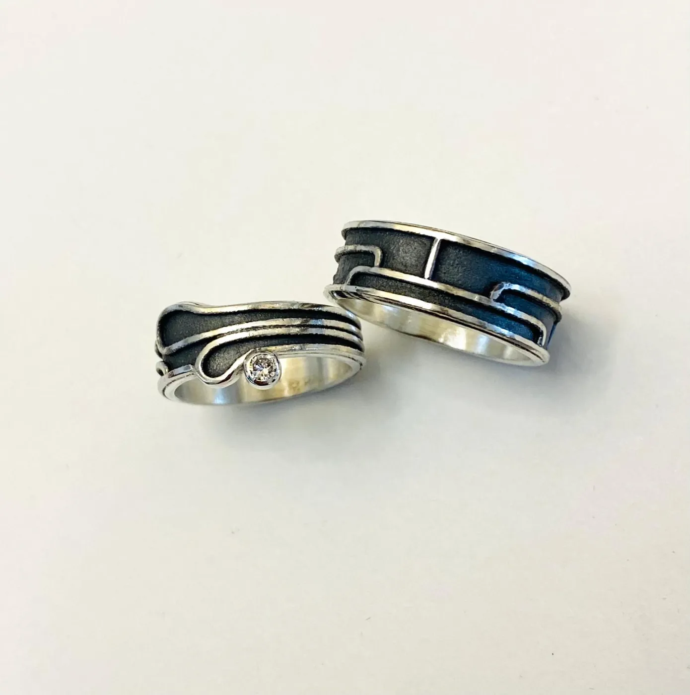 Zilveren trouwringen